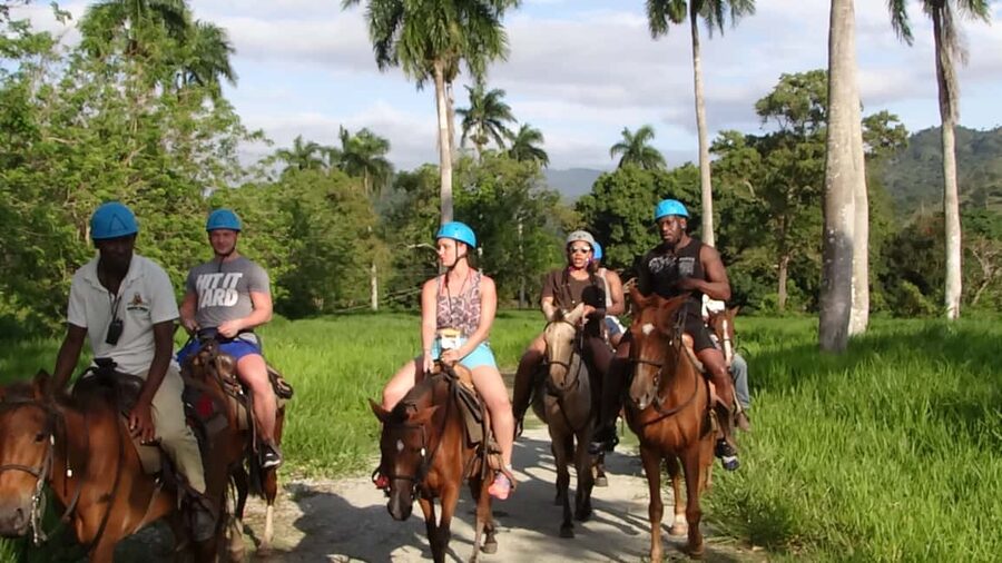 27 Waterfalls: Zip 'n Splash Adventure with Horse Ride - Zip line adventure: helmets, safety briefing, and your speed