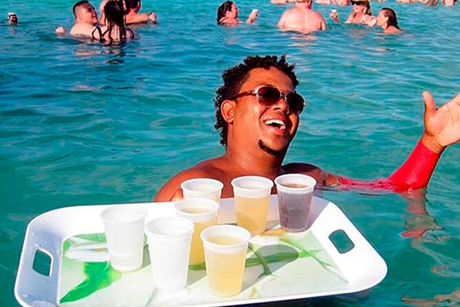 3 hrs Glass Boat Tour in Punta Cana - Stop 2 at Bavaro Beach: snorkeling, fish spotting, and life jacket checks