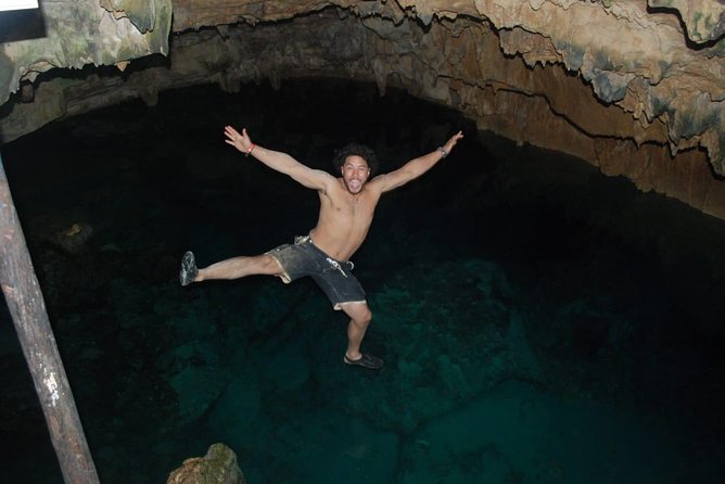 4WD Terracross + Breef Safari + River Cave and Macao Beach - The Cave Lake Stop: Swim Time in a Transparent-Lake Setting