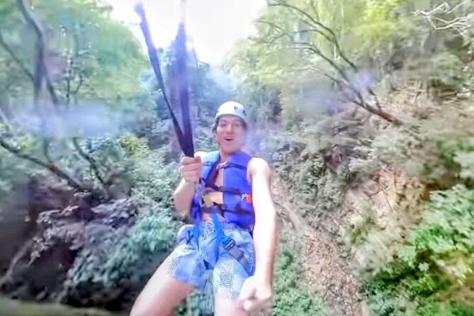 AMBER COVE-TAINO BAY 5 Zip Lines 7 Waterfalls + Locale Food - Seven Waterfalls: Sliding, Jumping, and Staying in Control