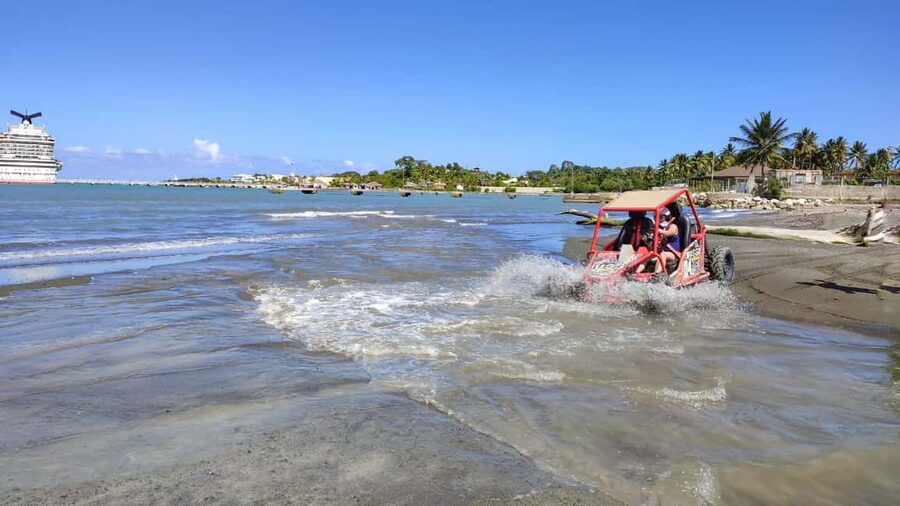 Amber Cove & Taino Bay: Buggy Tour with Swimming & Tasting - Getting on the Buggy at Amber Cove or Taino Bay
