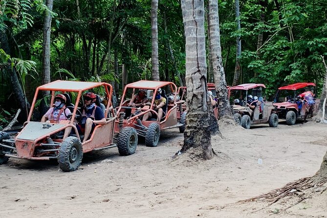 Amber Cove & Taino Bay Shore Excursion: 2 person Buggy Tour - Playa Bergantín: the swim stop that changes the mood