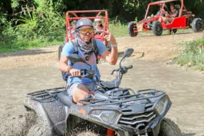 AMBER COVE-TAINO BAY Super ATV Tour - Puerto Plata ATV fun, with cacao and coastal scenery as the payoff