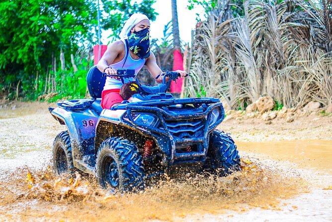 ATV Adventure to Water Cave and Macao Beach - The guides make the energy work