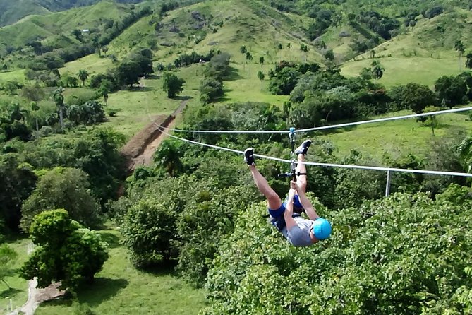 ATV N Zip: 8 Zip Lines plus ATV's - Puerto Plata pickup and the Country House Bar meet-and-greet