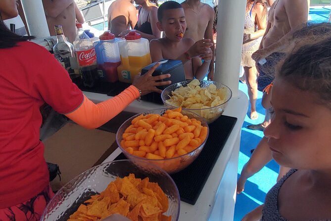 Boat Party in Punta Cana (Party Boat) - Snacks Included: Nachos With Salsa and Tropical Fruit