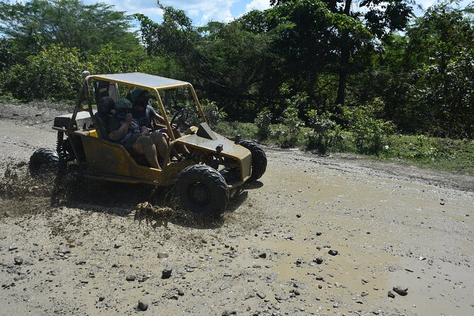 Buggy Excursion in Puerto Plata - The couple-and-double-buggy setup: fun, but know how it works