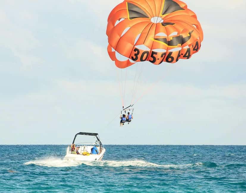 Buggy Tour and Parasailing Experience - Parasailing over the Caribbean Sea: the 60-meter view and the wind reality