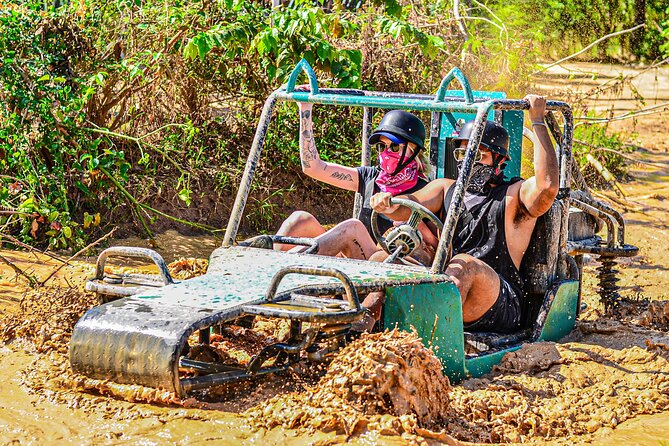 Buggy Tour Punta Cana A Cenote Secreto, Playa macao - Driving Your Own Buggy Toward Playa Macao