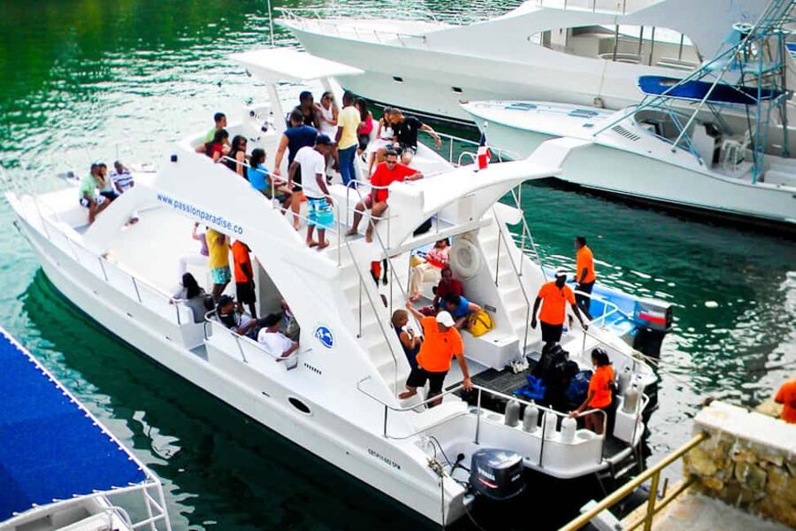 Catalina Island Scuba Diving Tour from Punta Cana - The catamaran ride: get ready for sun, salt, and the Caribbean mood