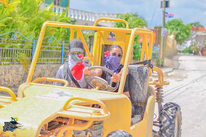 Dune Buggy Tour in Punta Cana DR - Cave Swimming With Cool Lights and DJ Energy