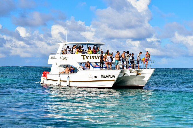 Exclusive Hip Hop Punta Cana Party Boat with Open Bar <em>Only Adult – Key Highlights I’d Bet On’ /></p>
<ul>
<li><strong>DJ-led hip-hop and Afro-Caribbean beats</strong> during the cruise, not just background music</li>
<li><strong>Open bar plus snacks and tropical fruit</strong>, so you’re not constantly scanning for food and drinks</li>
<li><strong>Playa Bibijagua water stop</strong> with swimming and snorkeling time</li>
<li><strong>Dolphins Island photo moments</strong>, a quick but scenic change of pace</li>
<li><strong>Sand bar party in waist-deep water</strong>, great if you want to mingle and dance</li>
<li><strong>Small-ish group size (up to 120 travelers)</strong> for a party boat style experience</li>
</ul>
<div class="twil" style="margin: 20px 0; padding: 15px 0;"><p>The rest of the Punta Cana adventure list</p><ul style="margin: 10px 0; padding: 0; list-style: none; display: grid; grid-template-columns: repeat(auto-fill, minmax(250px, 1fr)); gap: 14px;"><li style="border: 1px solid #e5e5e5; border-radius: 8px; overflow: hidden; line-height: 1.4; background: #fff;"><a href="https://dominicanrepublicadventures.com/private-airport-punta-cana-to-la-romana-bayahibe-or-casa-de-campo-resort-area/" aria-hidden="true" tabindex="-1"><img decoding="async" style="width: 100%; height: 150px; object-fit: cover; display: block;" src="https://cdn.dominicanrepublicadventures.com/wp-content/uploads/private-airport-punta-cana-to-la-romana-bayahibe-or-casa-de-campo-resort-area-400x267.jpg" alt="" loading="lazy"></a><div style="padding: 10px 12px;"><a href="https://dominicanrepublicadventures.com/private-airport-punta-cana-to-la-romana-bayahibe-or-casa-de-campo-resort-area/" style="font-weight: 600;">Private Airport Punta Cana to La Romana Bayahibe or Casa de Campo Resort Area</a><br><span style="font-size: 0.82em; color: #555; margin-top: 4px;"><span style="color: #D8225F;">★</span> 5.0 · 6,662 reviews</span></div></li><li style="border: 1px solid #e5e5e5; border-radius: 8px; overflow: hidden; line-height: 1.4; background: #fff;"><a href="https://dominicanrepublicadventures.com/punta-cana-zipline-adventure-with-buggies-and-horseback-riding/" aria-hidden="true" tabindex="-1"><img decoding="async" style="width: 100%; height: 150px; object-fit: cover; display: block;" src="https://cdn.dominicanrepublicadventures.com/wp-content/uploads/punta-cana-zipline-adventure-with-buggies-and-horseback-riding-400x267.jpg" alt="" loading="lazy"></a><div style="padding: 10px 12px;"><a href="https://dominicanrepublicadventures.com/punta-cana-zipline-adventure-with-buggies-and-horseback-riding/" style="font-weight: 600;">Punta Cana Zipline Adventure with Buggies and Horseback Riding</a><br><span style="font-size: 0.82em; color: #555; margin-top: 4px;"><span style="color: #D8225F;">★</span> 5.0 · 5,001 reviews</span></div></li><li style="border: 1px solid #e5e5e5; border-radius: 8px; overflow: hidden; line-height: 1.4; background: #fff;"><a href="https://dominicanrepublicadventures.com/full-day-santo-domingo-city-tour-from-punta-cana/" aria-hidden="true" tabindex="-1"><img decoding="async" style="width: 100%; height: 150px; object-fit: cover; display: block;" src="https://cdn.dominicanrepublicadventures.com/wp-content/uploads/full-day-santo-domingo-city-tour-from-punta-cana-400x267.jpg" alt="" loading="lazy"></a><div style="padding: 10px 12px;"><a href="https://dominicanrepublicadventures.com/full-day-santo-domingo-city-tour-from-punta-cana/" style="font-weight: 600;">Full-Day Santo Domingo City Tour from Punta Cana</a><br><span style="font-size: 0.82em; color: #555; margin-top: 4px;"><span style="color: #D8225F;">★</span> 4.5 · 4,500 reviews</span></div></li><li style="border: 1px solid #e5e5e5; border-radius: 8px; overflow: hidden; line-height: 1.4; background: #fff;"><a href="https://dominicanrepublicadventures.com/punta-cana-catamaran-boat-to-saona-island-with-buffet-lunch/" aria-hidden="true" tabindex="-1"><img decoding="async" style="width: 100%; height: 150px; object-fit: cover; display: block;" src="https://cdn.dominicanrepublicadventures.com/wp-content/uploads/punta-cana-catamaran-boat-to-saona-island-with-buffet-lunch-400x300.jpg" alt="" loading="lazy"></a><div style="padding: 10px 12px;"><a href="https://dominicanrepublicadventures.com/punta-cana-catamaran-boat-to-saona-island-with-buffet-lunch/" style="font-weight: 600;">Punta Cana: Catamaran Boat to Saona Island with Buffet Lunch</a><br><span style="font-size: 0.82em; color: #555; margin-top: 4px;"><span style="color: #D8225F;">★</span> 4.4 · 3,822 reviews</span></div></li></ul></div><h2>What You’re Really Buying at This $65 Party Boat</h2>
<p><img width="669" height="446" decoding="async" src=