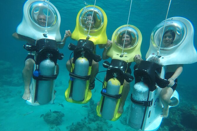 Experience a Submarine Scooter with ScubaDoo Punta Cana - The 5-hour plan: pickup, transfers, glass bottom boat, then scooter time
