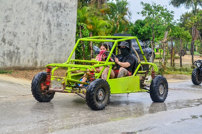 Explore Punta Cana in Buggy - The cave swim stop: crystal-clear water, optional and worth it