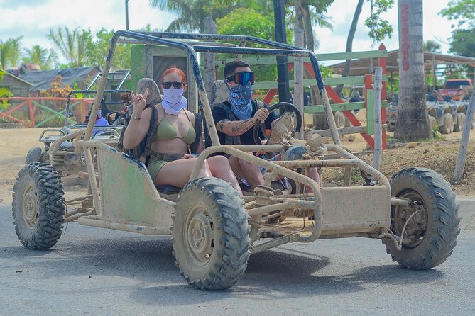 Extreme Buggies Adventure in Punta Cana - Macao Beach: sand, palms, and shallow water
