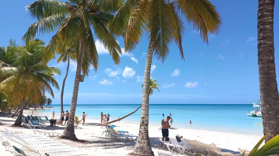 From Punta Cana: Saona and Mano Juan Day Trip by Speed Boat - Playa Abanico (Fan Beach) first: where you cool off, then get your bearings