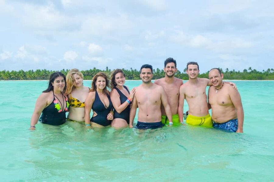 From Santo Domingo: Saona Island Day Trip w/ Lunch & Drinks - Lunch at 1:00 pm and Included Drinks: Beach Buffet Reality Check