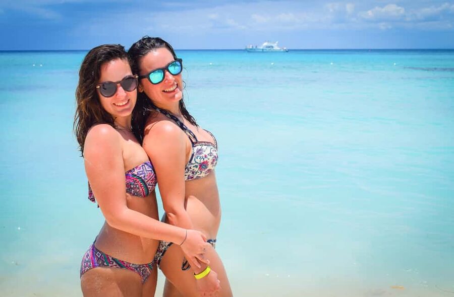 From Santo Domingo: Saona Island Day Trip w/ Lunch & Drinks - Catamaran Return With Animation (About 1 hour 30 minutes): Party Energy on the Water