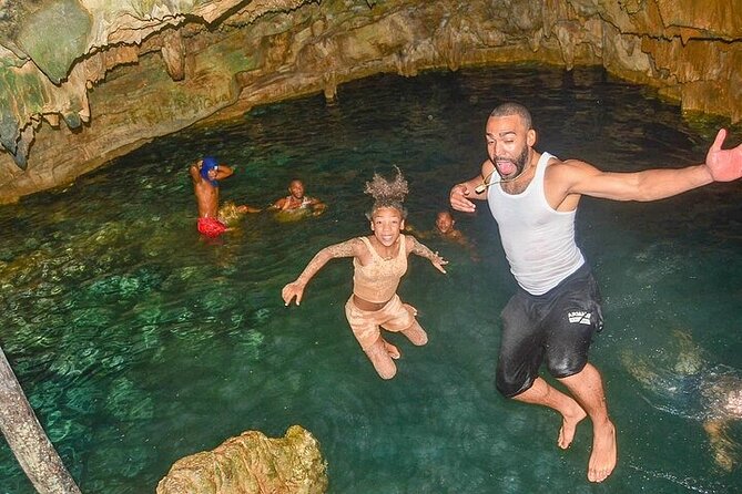 Full-Day Adventure with ATV, Party Boat, Snorkel & Coffee Tasting - Macao Cave Swim: Cool Water, Deep Depth, and Jumping Caution