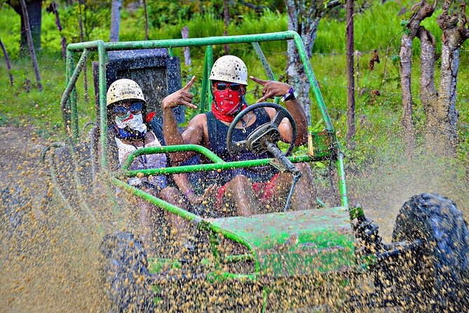 Full Pack Buggies + Horses + Zip Line + Food in Punta Cana - The Zip Line Circuit: 8 Carbon Lines and a Suspension Bridge