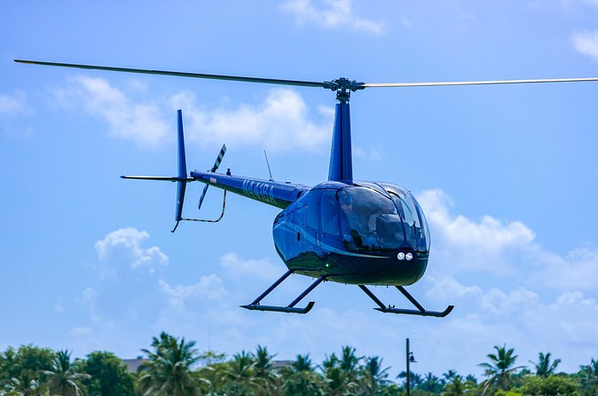 Helicopter tour of Punta Cana - Cabeza De Toro and aquarium zones where dolphins may appear
