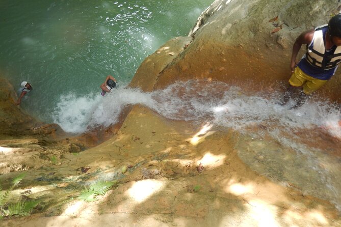 Hiking the 27 Waterfalls of Damajagua Tour from Santo Domingo - Getting to the hill, then jumping or sliding