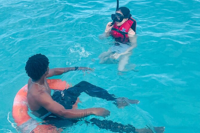 Hip hop party boat cruise & Snorkel: Wonderful time in Punta Cana - The shallow sand-touching stop: where the water turns easy