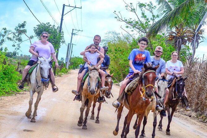 HORSEBACK - RIDE Through Punta Cana - Stops Along the Way: Village Passing and Coastal Views