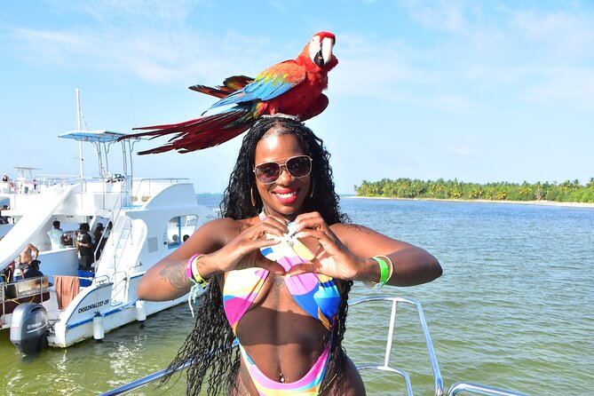 Infinity Hip Hop Boat Party in Punta Cana - The Natural Pool hangout: wrist-deep games and later waist-deep party time