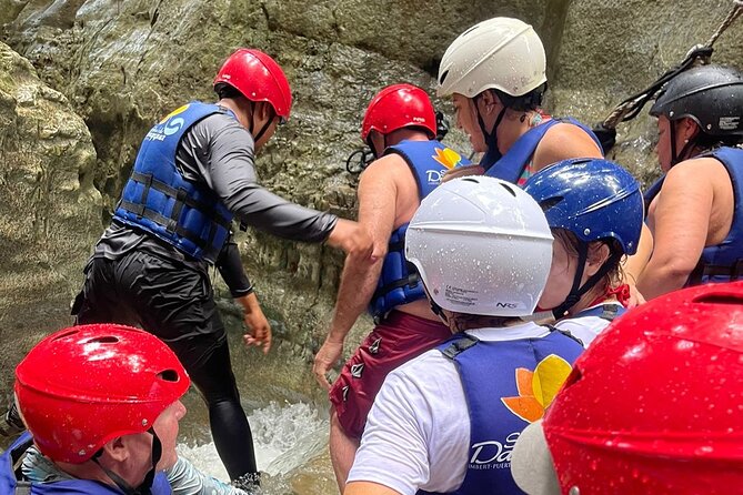 Monkey Tour Interaction and Damajagua waterfalls in Puerto Plata. - Safety gear and guide coaching that actually help