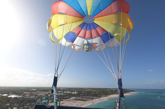 Parasailing in Bavaro - The beach cool-down: finishing with a Caribbean dip