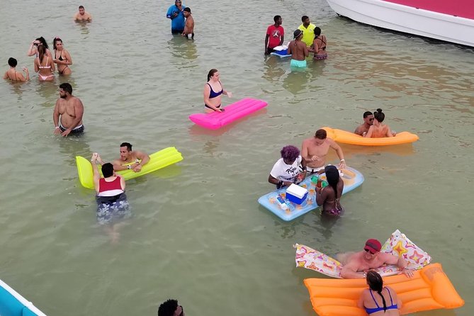 Party Boat in Punta Cana - Booze Cruse - Natural Pool Swim: Shallow Water, Big Scenery (About 1 Hour)