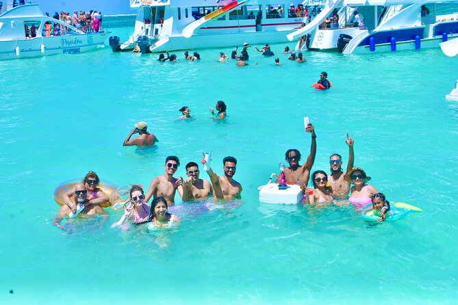 Party Booze Boat Fiesta Sand Bar-Snorkeling-Music-Drinks-Dancing - The Cruise Stops: natural pool, possible dolphins, and a beach reset