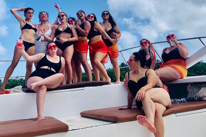 Private Catamaran Cruise with Slide & unlimited drinks - Dolphin habitat views from the boat, no circus required