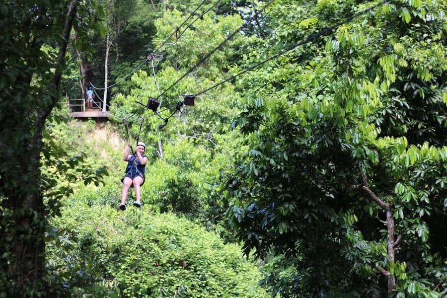 Puerto Plata/Amber Cove: Zipline and Waterfalls with Lunch - The Dominican lunch stop: what you get and how it lands after the wet fun