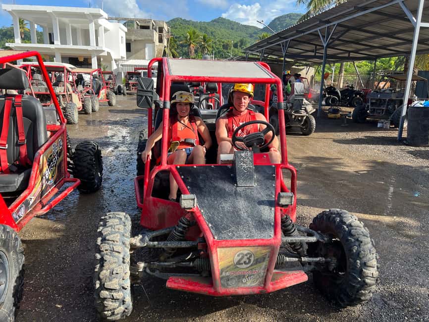Puerto Plata: Buggy for 2 Excursion - Getting to the start: pickup, van WiFi, and buggy-ready gear