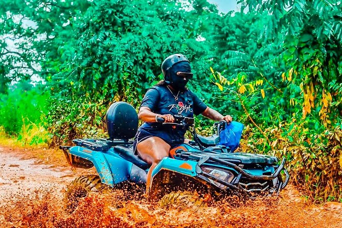Punta Cana: Amazing ATV Adventure Private Road & Beach W/ PickUp - Macao Beach: the 25-minute cooldown and the shopping scene