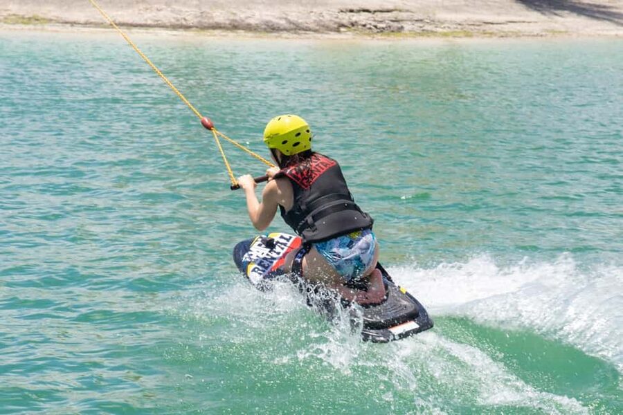 Punta Cana Aqua Karting, Buggy, Adventure Jet Ski and more - Zipline Splash: your first big hit over the lake