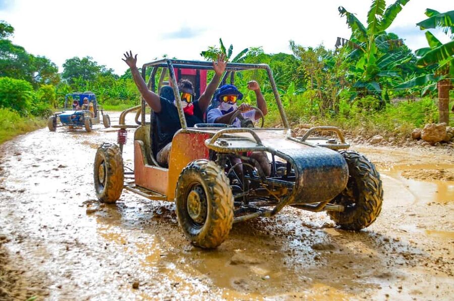 Punta Cana: Buggy ride to Macao Beach and Natural Cave - Getting picked up and briefed before the buggies