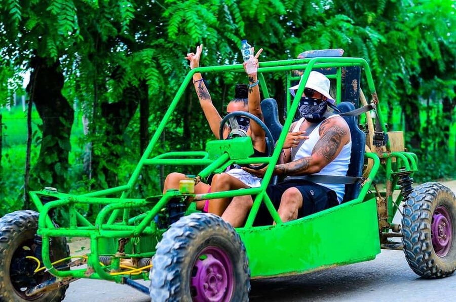 Punta Cana: Countryside and Macao Beach Half-Day Buggy Tour - Organic farm stop: coffee, chocolate, mamajuana, and cigars