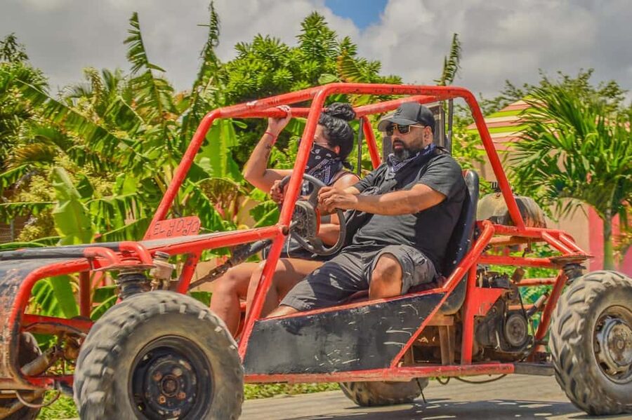 Punta Cana: Countryside and Macao Beach Half-Day Buggy Tour - The 25-foot water cave swim: where you cool off and look up
