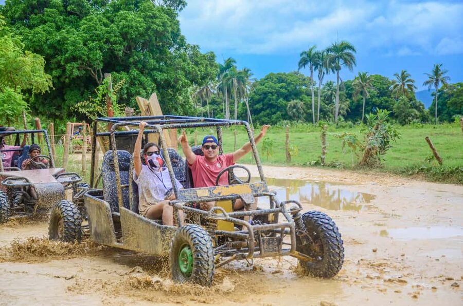 Punta Cana: Countryside and Macao Beach Half-Day Buggy Tour - Macao Beach finale: waves, sand, and limestone cliffs