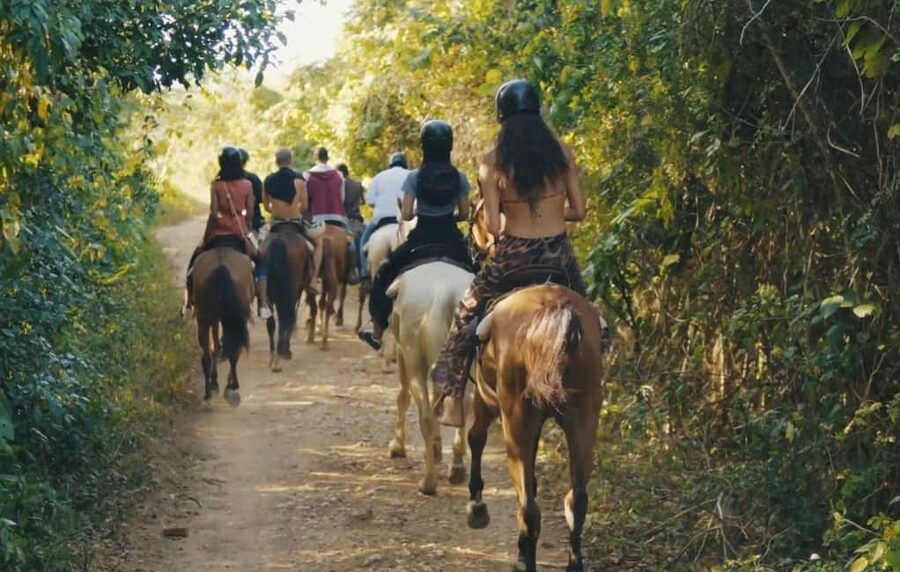 Punta Cana Horseback riding & Sunset + beach + free pick-up - Rancho Macao Adventure: Helmet, Class, and the Setup You’ll Feel