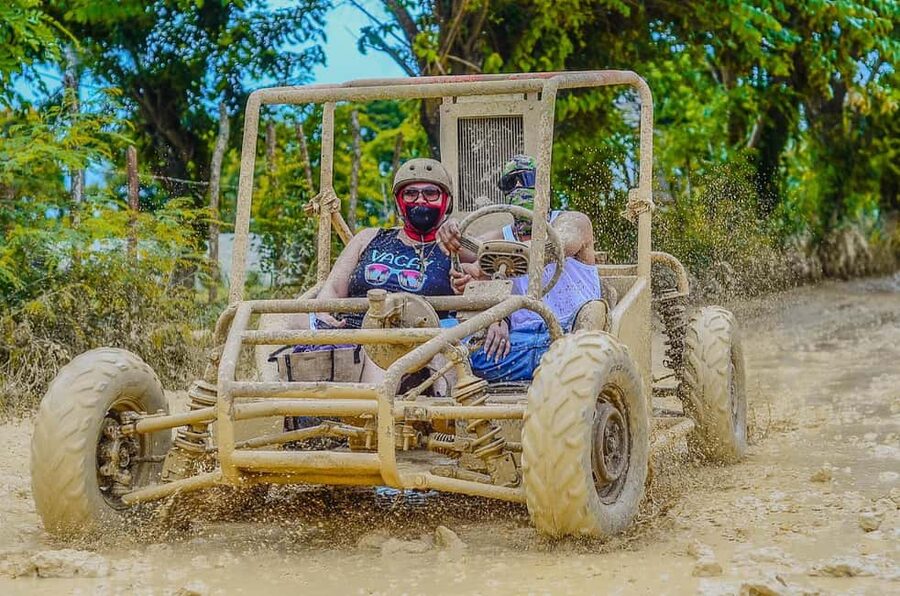 Punta Cana: Macao Beach Buggy Tour and Cenote with Transfers - Los Hoyos del Salado cenote: the cool-off and the mud wipe-down