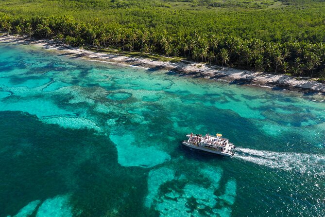 Punta Cana Private Catamaran Cruise: Snorkeling, Beach & BBQ - Cruising the Bavaro coastline before the first water stop