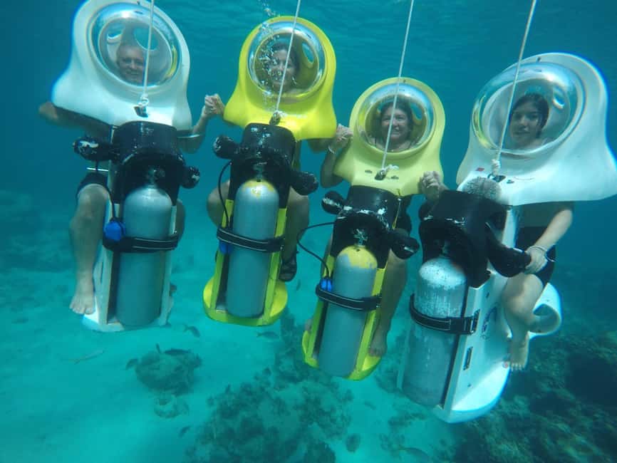 Punta Cana: Scuba Doo Adventure with Round-Trip Transfer - How the Scuba Doo setup works at about 3 meters