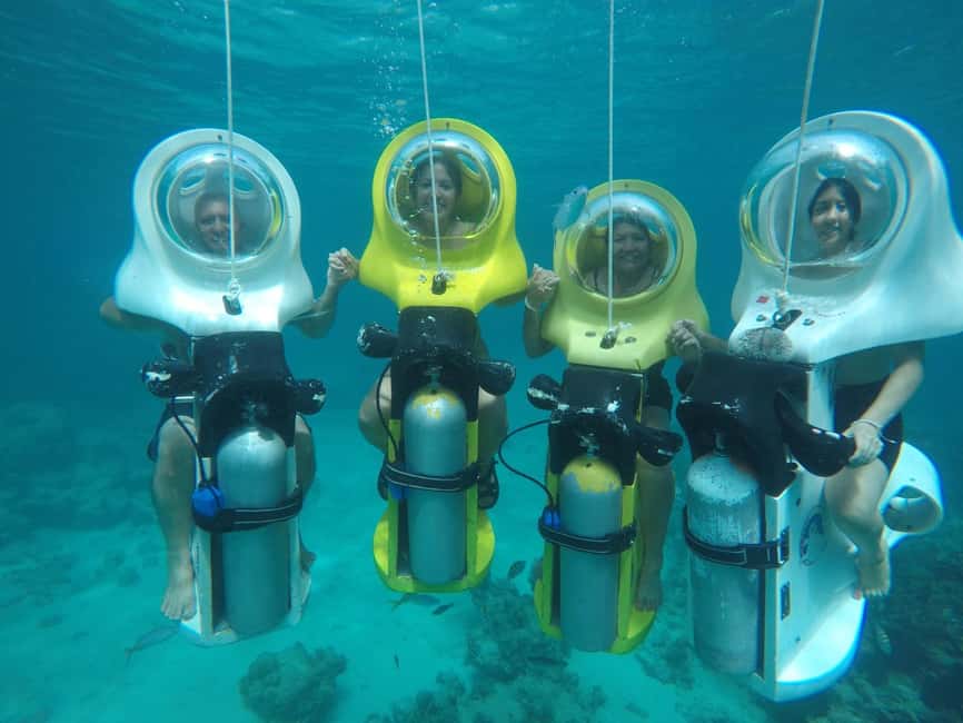 Punta Cana: Scuba Doo Adventure with Round-Trip Transfer - What marine life you might see, including coral and shipwrecks