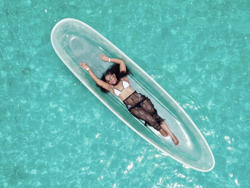 Punta Cana: Single Clear Kayak Photoshoot - Relax in Chair Shade, Then Share the Results
