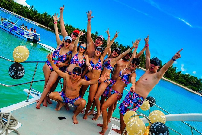 Punta Cana VIP Party Cruise with Snorkeling & Double Slide - The snorkeling stop on the Cabeza de Toro coral reef