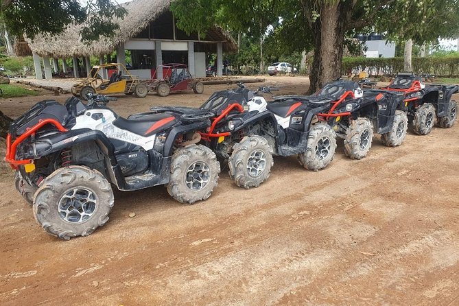 River Cave and Macao Beach Half-Day Quad Bike Adventure - River cave swim: the best payoff after the mess